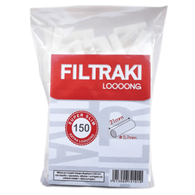 Filtraki Long Super Slim 5.7mm 150τμχ